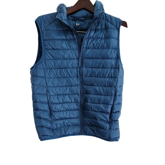 Uniqlo Jackets & Blazers - Uniqlo Puffer Vest Down Jacket Women’s Unisex Size 4 Blue Full Zip